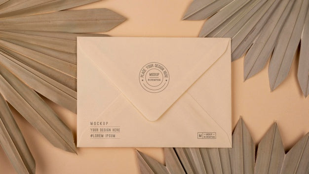 Free Monochromatic Envelope Mockup Design Psd