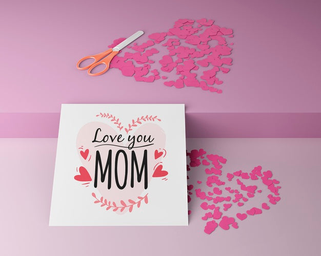 Free Mother'S Day Celebration Card With Mock-Up Psd