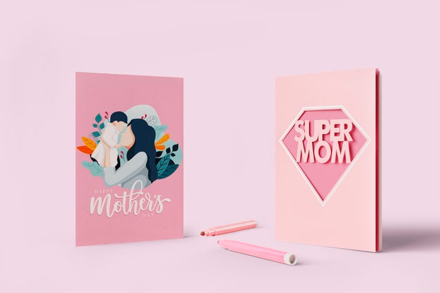 Free Mother'S Day Celebration Card With Mock-Up Psd