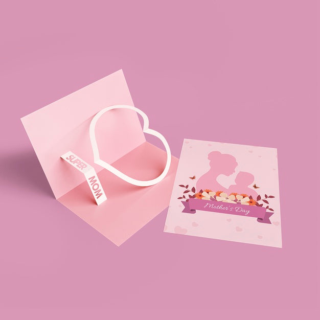 Free Mother'S Day Greeting Card With Mock-Up Psd