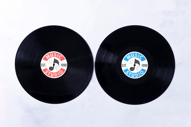 Free Music Vinyls Concept Psd