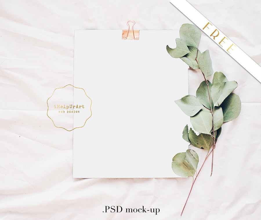 Free Natural Greeting Card Mockup