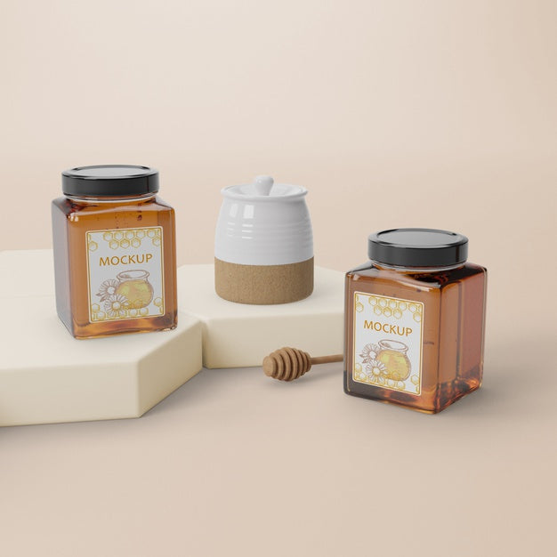 Free Natural Honey Product Psd