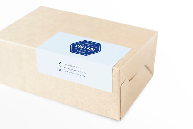 Free Natural Paper Box Packaging Mockup Psd