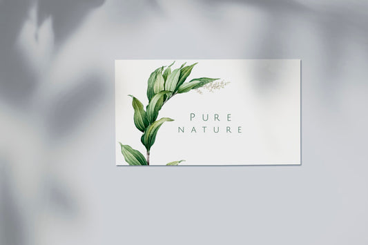 Free Nature Business Card Mockup Psd