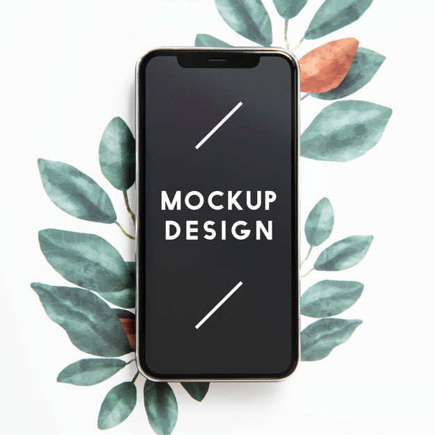 Free Nature Mobile Phone Screen Mockup Psd