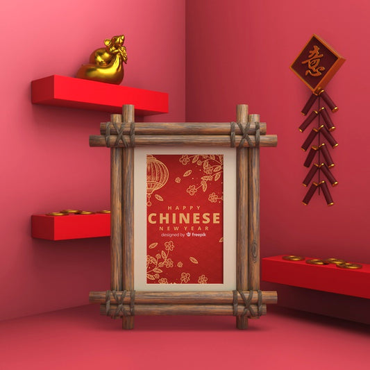 Free New Year Celebration With Artistic Decorations Psd