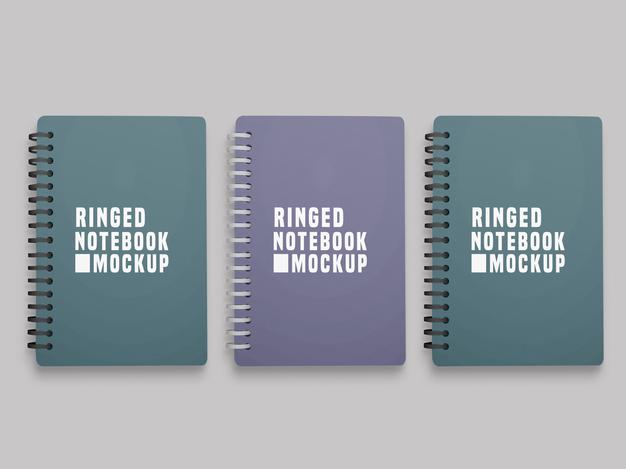 Free Notebook Set Mockup Psd