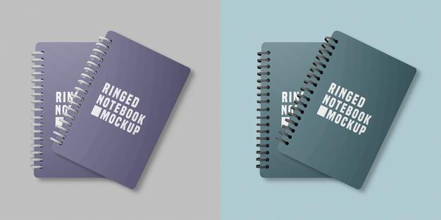 Free Notebook Set Mockup Psd