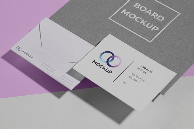 Free Office Stationery Mock-Up With Paper Psd