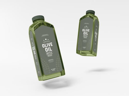 Free Olive Oil Bottle Packaging Mockup Psd