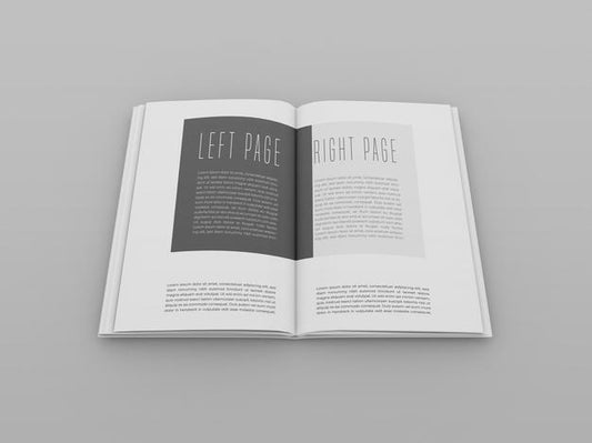 Free Open Book Mockup Psd