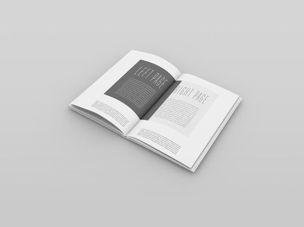 Free Open Book Mockup Psd