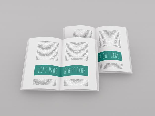 Free Open Book Mockup Psd