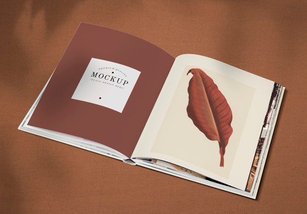 Free Open Book Mockup Psd