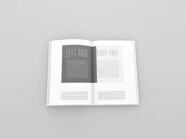 Free Open Book Mockup Psd