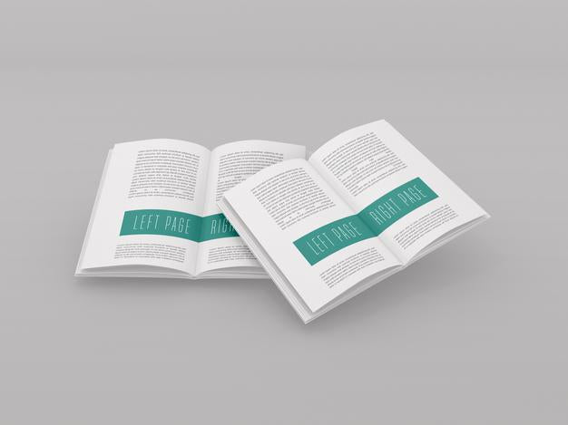 Free Open Book Mockup Psd