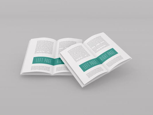 Free Open Book Mockup Psd