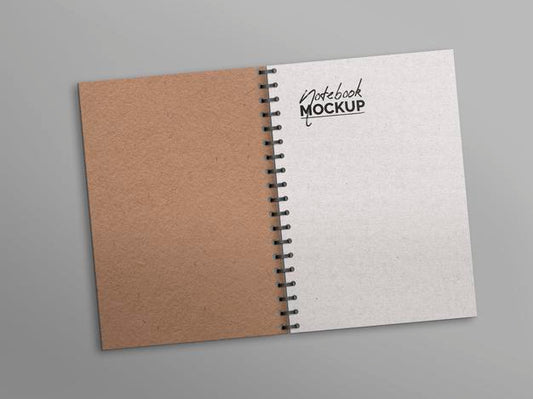 Free Open Noteboook Mockup Psd