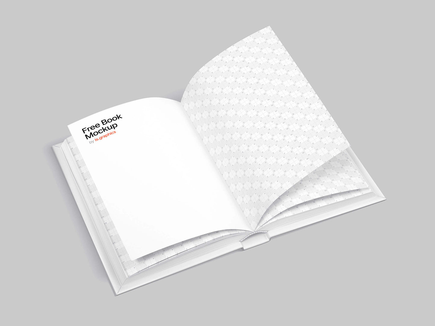 Free Opened Book Mockup