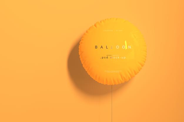 Free Orange Balloon Mockup Psd