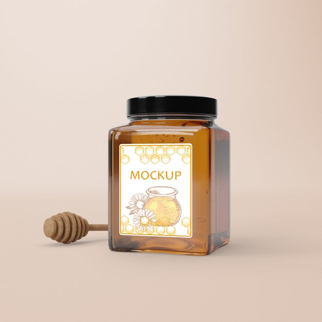 Free Organic Honey Product Psd