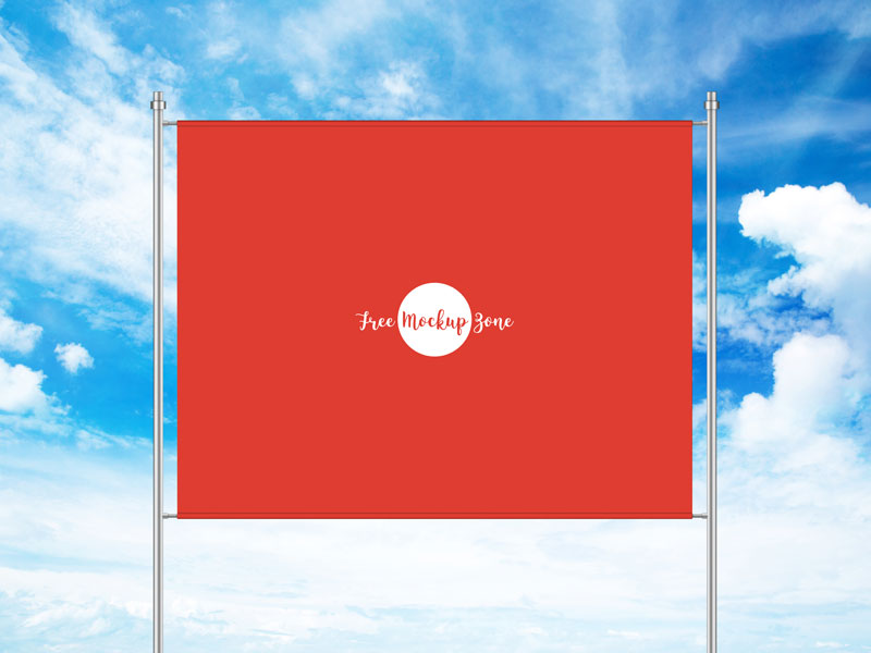 Free Outdoor Banner Mockup For Advertisement