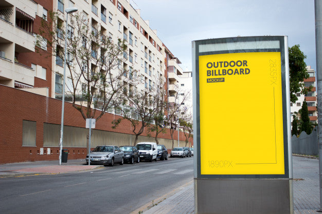 Free Outdoor Billboard In City Psd