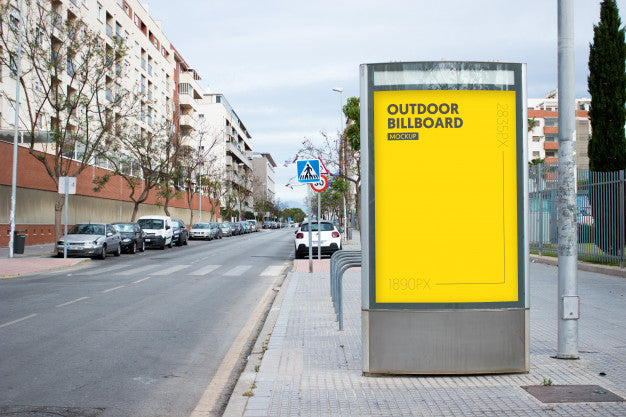 Free Outdoor Billboard In City Psd