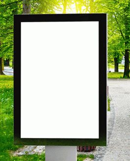 Free Outdoor Park Advertisement Billboard Mockup