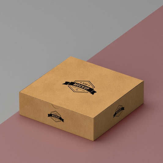 Free Packaging Box Concept Mock-Up Psd