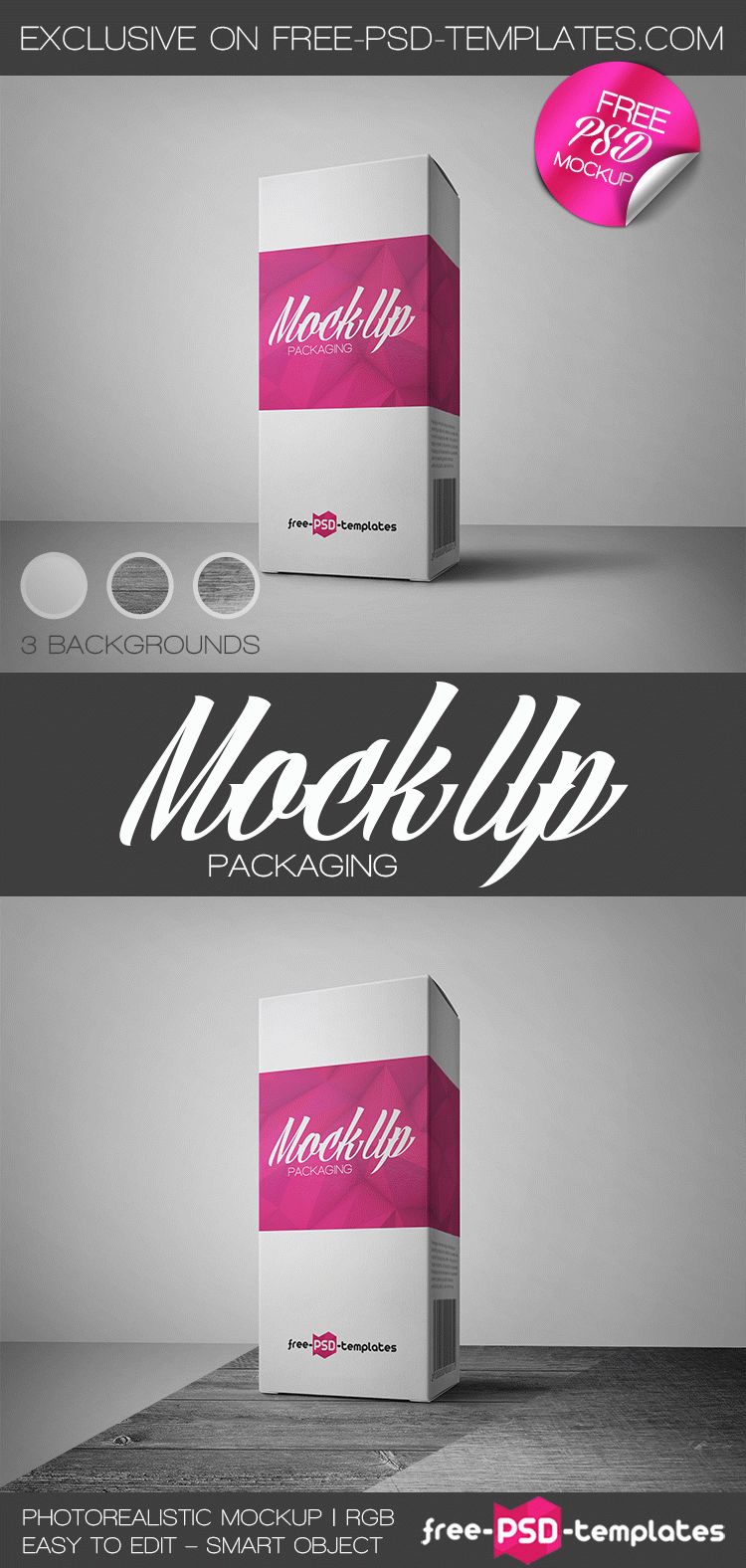 Free Packaging Mock-Up In Psd