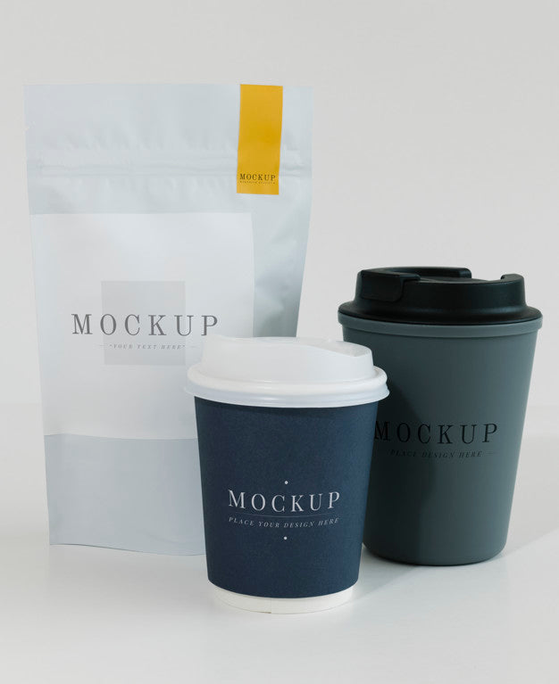 Free Packaging Mockup For A Coffee Shop Psd