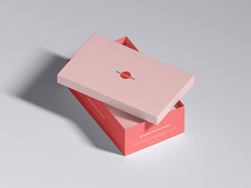 Free Packaging Shoe Box Mockup