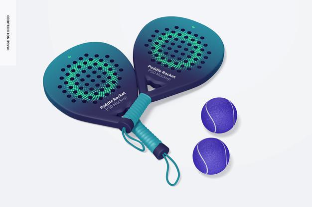 Free Paddle Rackets Mockup Psd