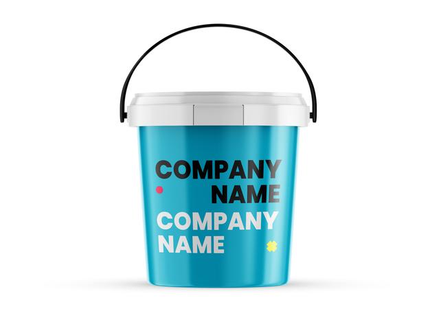 Free Paint Bucket Mockup Template Psd