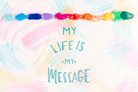 Free Paint Concept Watercolor Mock-Up Psd