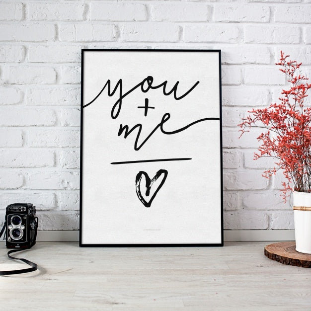 Free Artistic and Creative White Frame Mockup