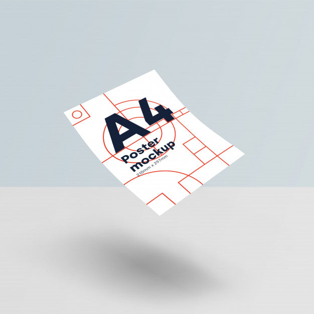 Free Paper A4 Mockup Psd Gravity Psd