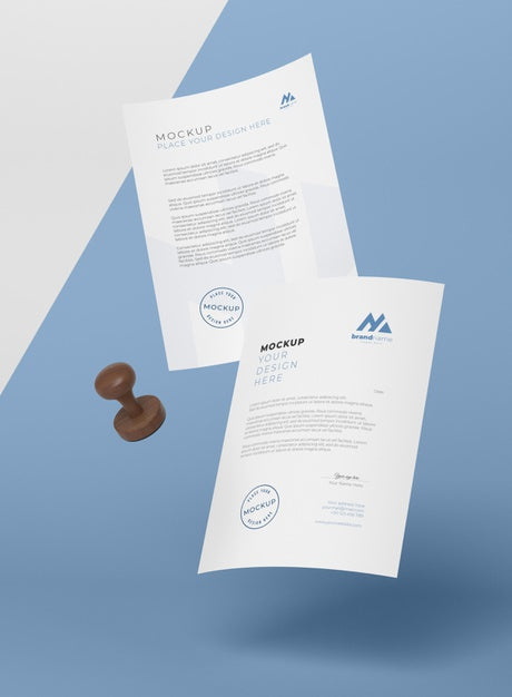 Free Paper And Seal Mock-Up Assortment Psd