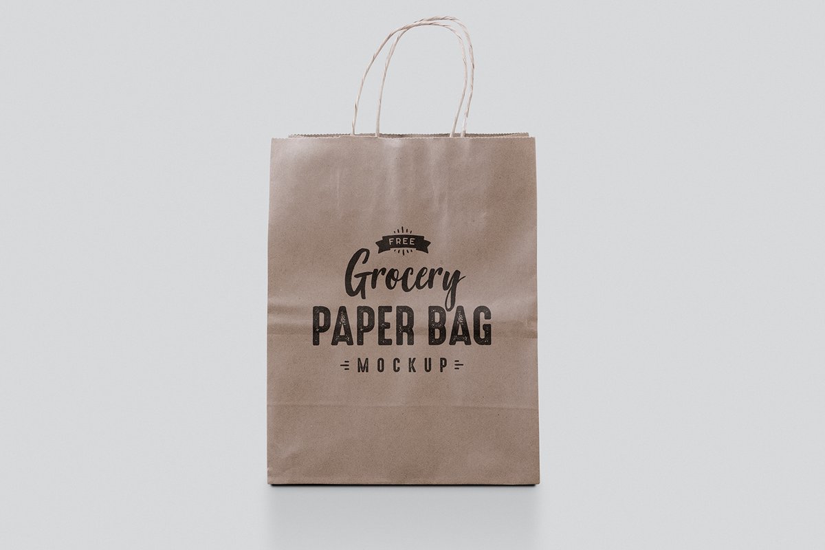 Free Paper Bag Mockup