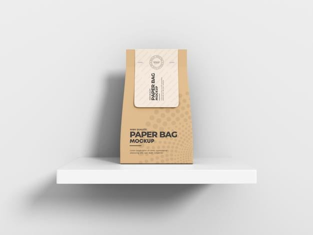 Free Paper Bag Packaging Mockup Psd