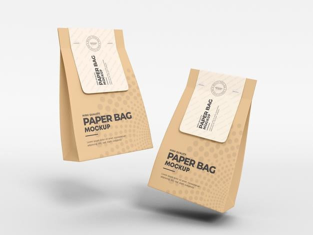 Free Paper Bag Packaging Mockup Psd