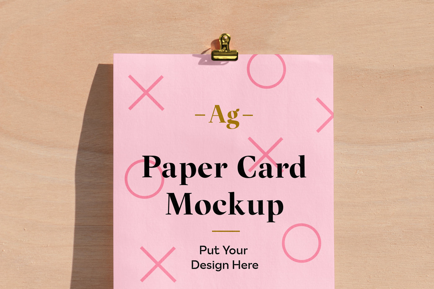 Free Paper Card Psd Mockup