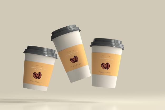 Free Paper Coffee Cup Mockup Scene Psd