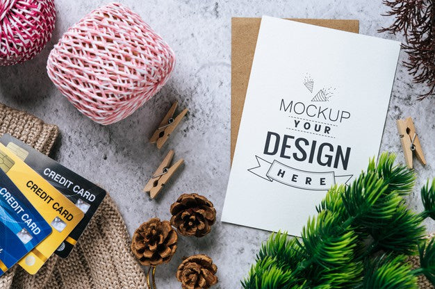 Free Paper Greeting Card Psd Mockup Psd