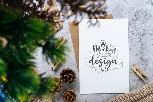 Free Paper Greeting Card Psd Mockup Psd