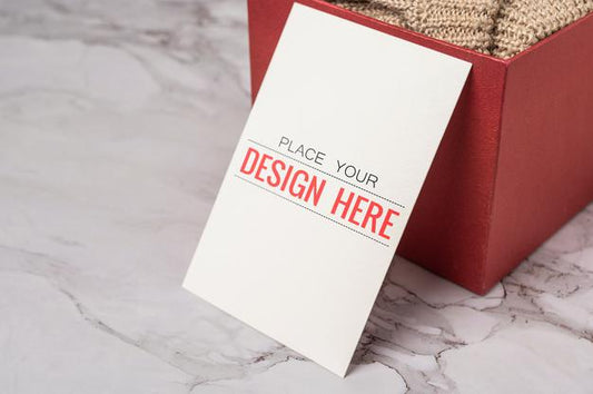 Free Paper Greeting Card Psd Mockup Psd