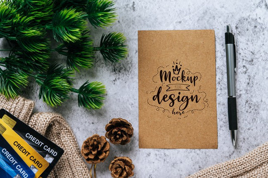 Free Paper Greeting Card Psd Mockup Psd