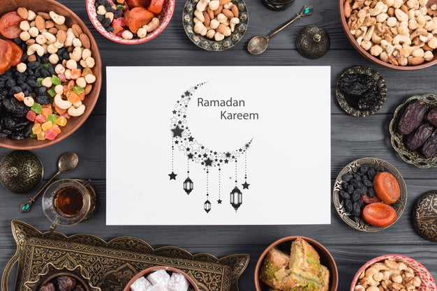 Free Paper Mockup With Ramadan Concept Psd